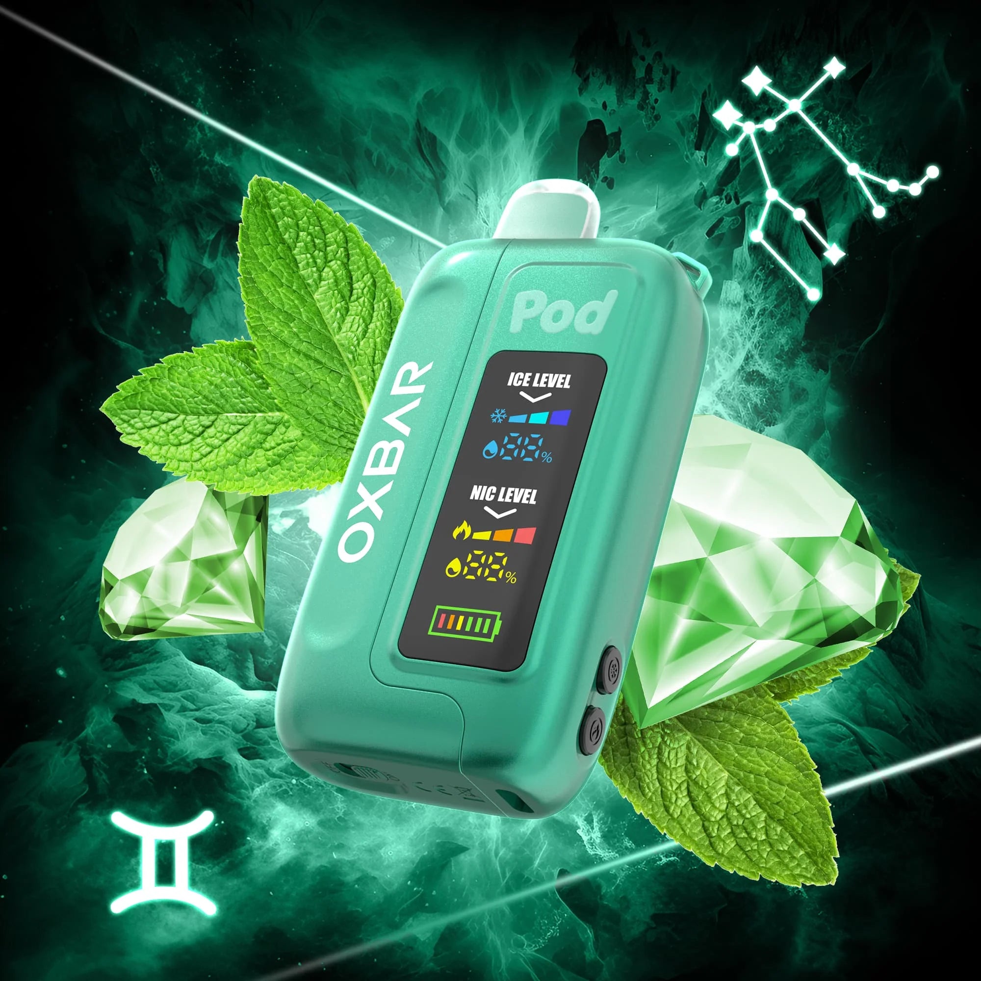 OXBAR Ice-Nic Control 35K - Jewel Mighty Mint