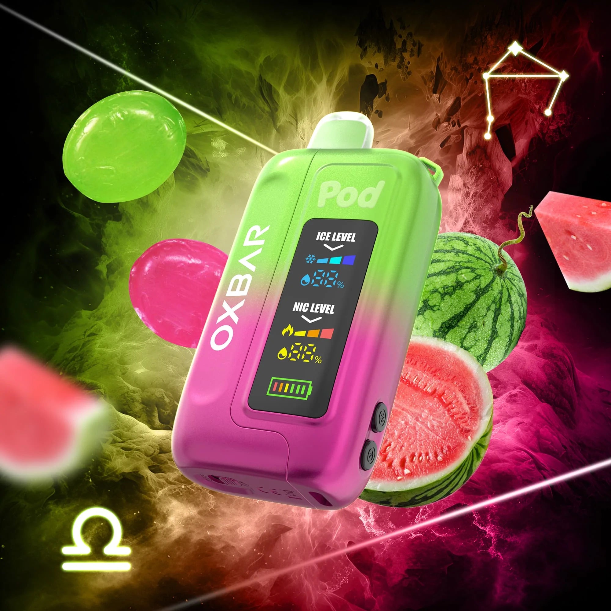 OXBAR Ice-Nic Control 35K - Jolly Watermelon