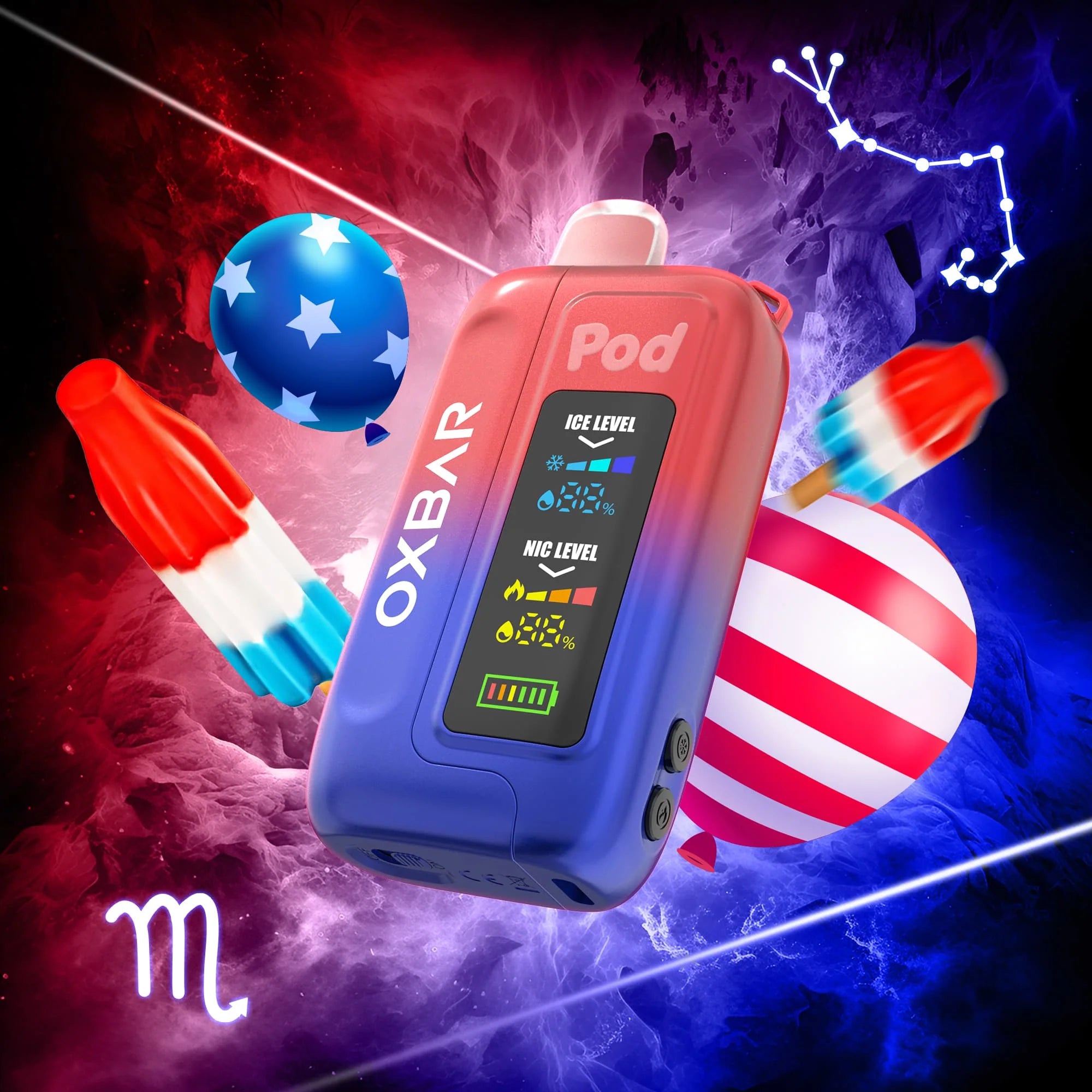 OXBAR Ice-Nic Control 35K - Loopy Loops