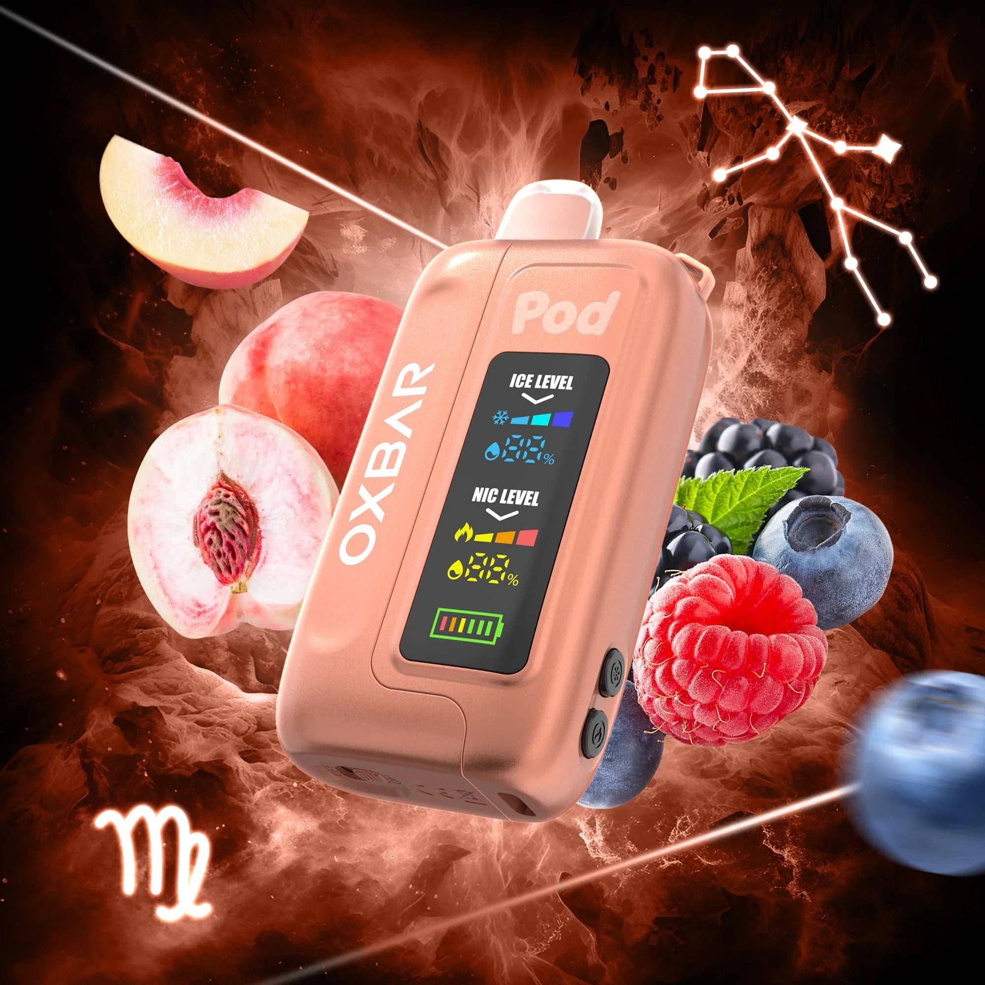 OXBAR Ice-Nic Control 35K - Sour Peachy Os