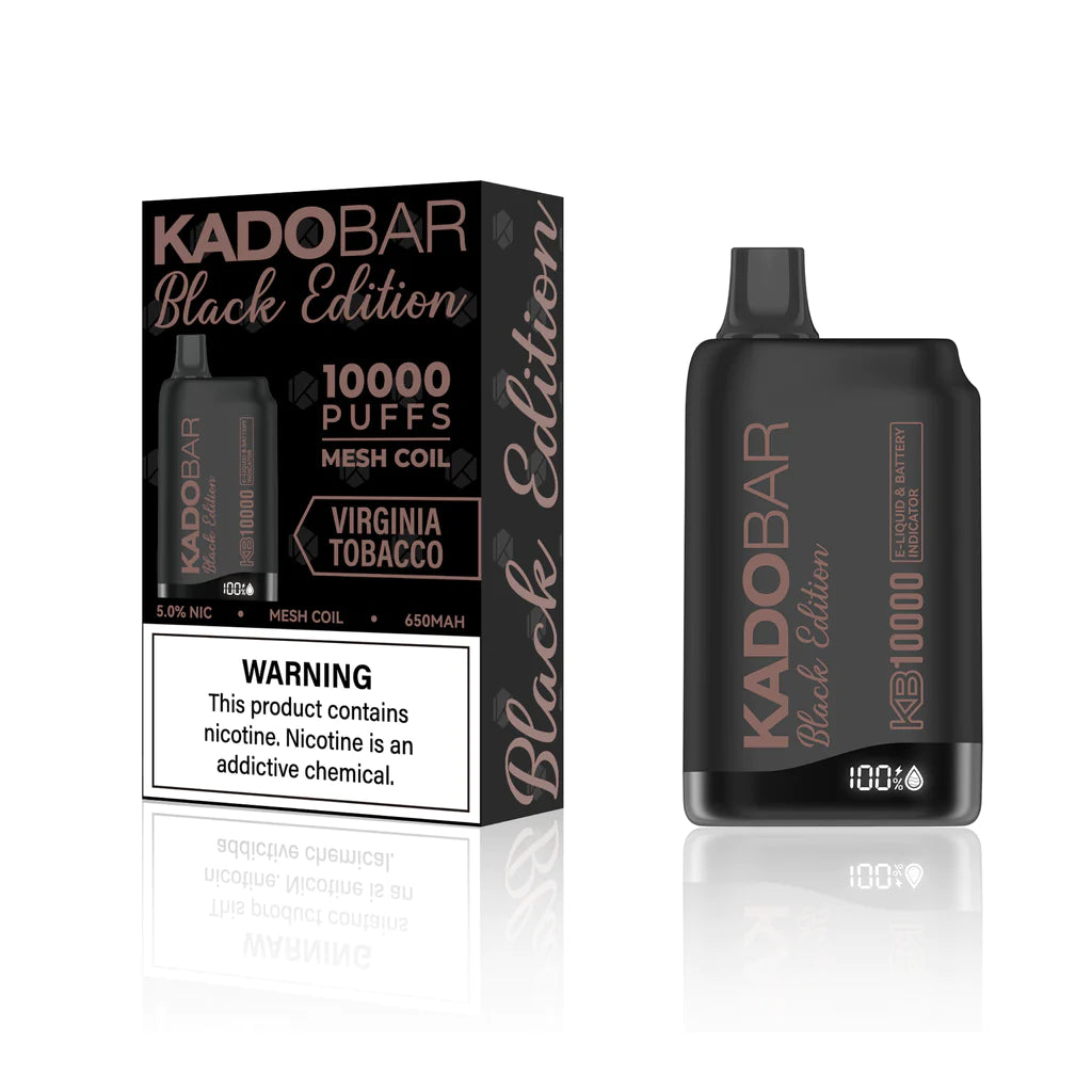 Kado Bar KB 10000 Black Edition - Virginia Tobacco