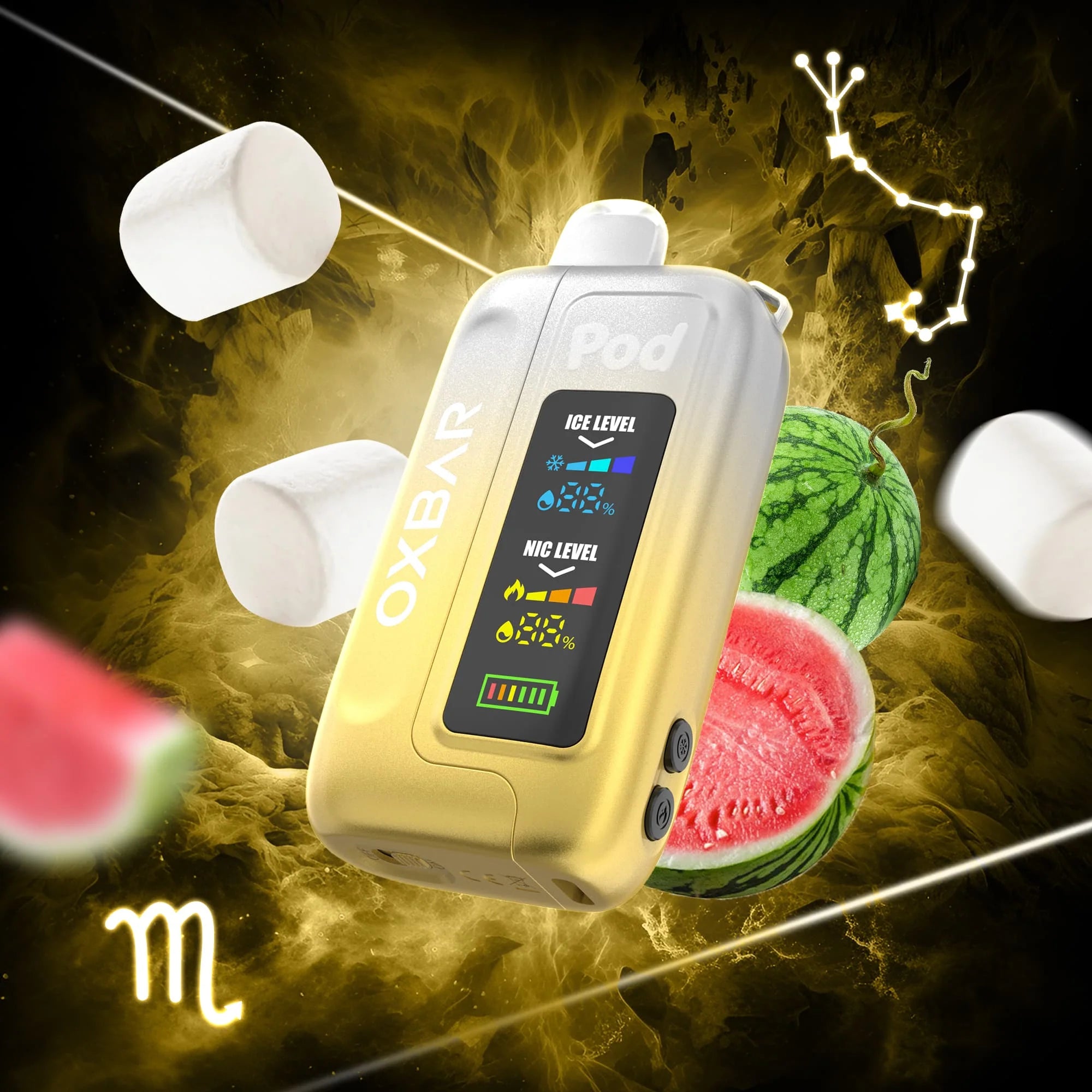 OXBAR Ice-Nic Control 35K - White Gummy Watermelon