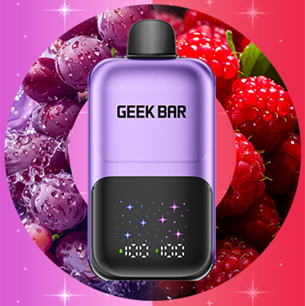 Geek Bar 2GO 2 FLAVOR Series - Grape & Raspberry Geek Bar 2GO 2 FLAVOR Series - Grape & Raspberry