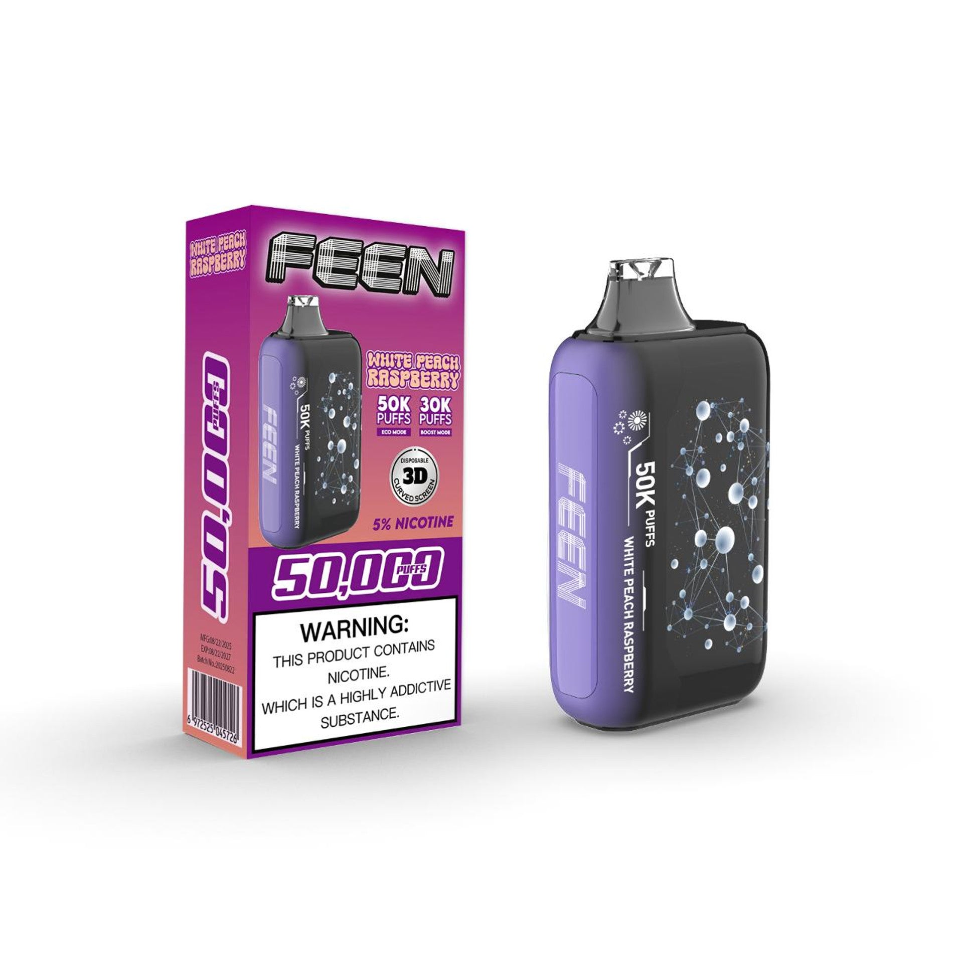 Feen 50K - White Peach Raspberry