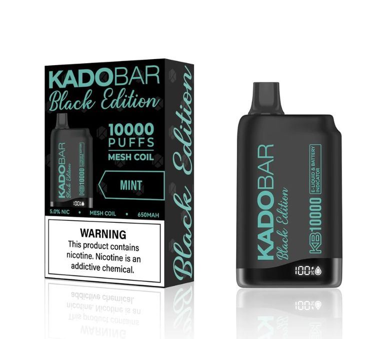 Kado Bar KB 10000  Black Edition - Mint