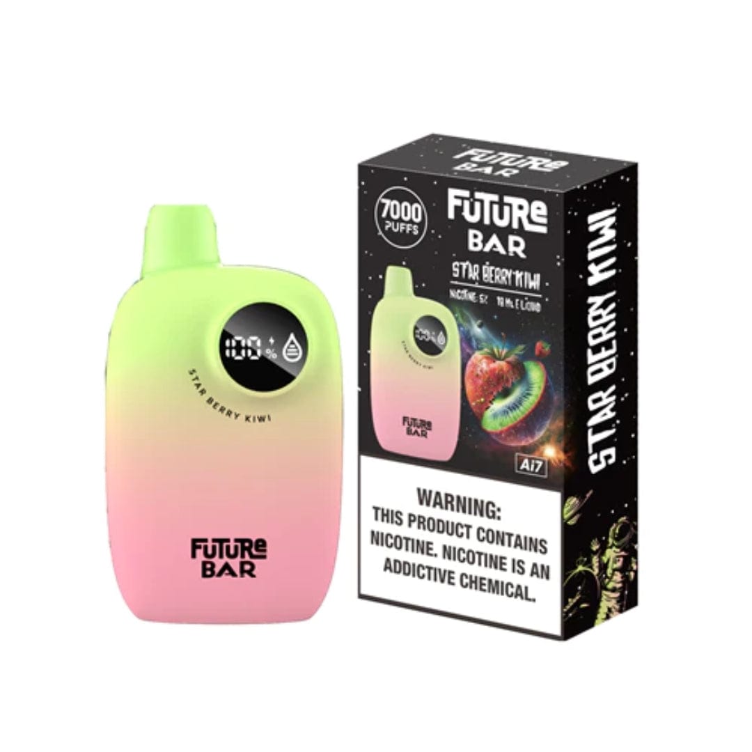 Future Bar Vaporizers & Electronic Cigarettes Star Berry Kiwi Future Bar 7000 - Star Berry Kiwi (10 ct)