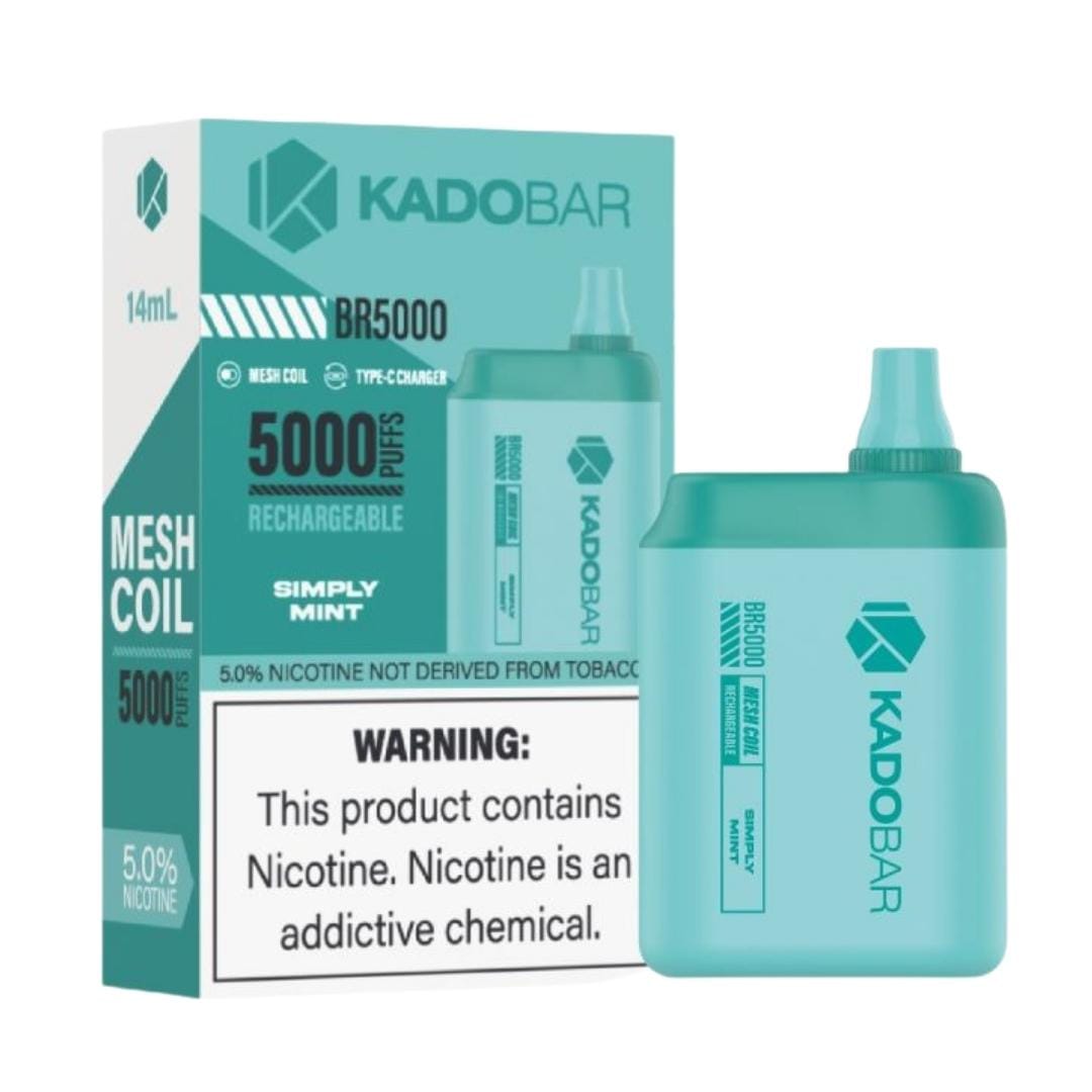 Kado Bar Vaporizers & Electronic Cigarettes Kado Bar 5000 - Simply Mint (1 Pc.)