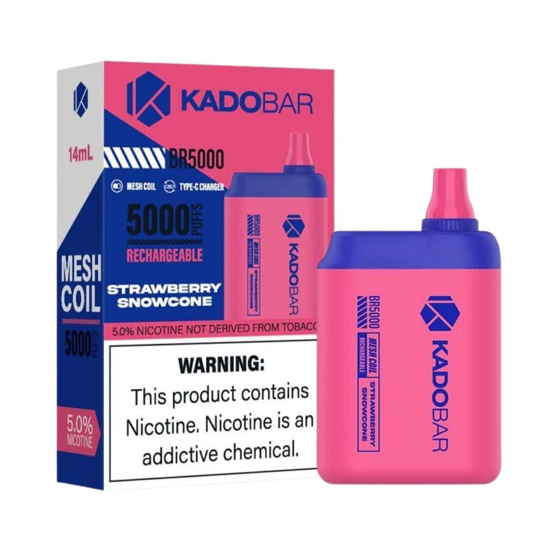 Kado Bar Vaporizers & Electronic Cigarettes Kado Bar 5000 - Strawberry Snowcone (1 Pc.)