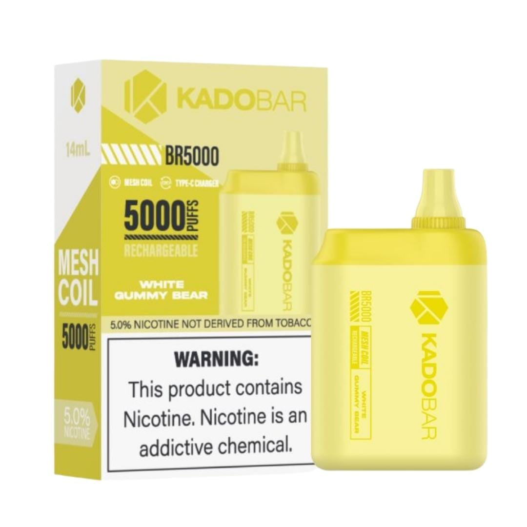 Kado Bar Vaporizers & Electronic Cigarettes Kado Bar 5000 - White Gummy Bear (1 Pc.)