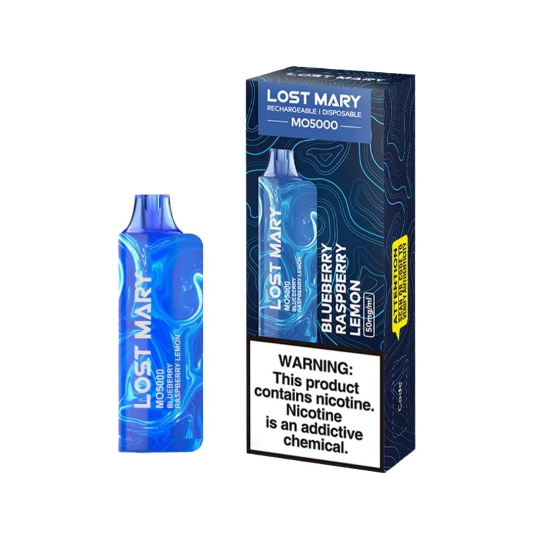 Lost Mary Vaporizers & Electronic Cigarettes Blueberry Raspberry Lemon Lost Mary MO5000 - Blueberry Raspberry Lemon (10 ct)