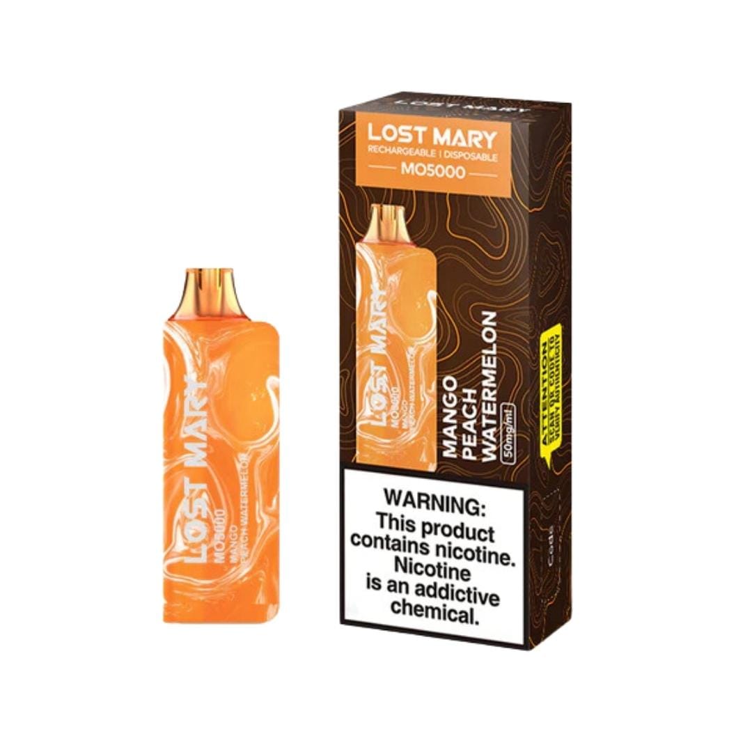 Lost Mary Vaporizers & Electronic Cigarettes Mango Peach Watermelon Lost Mary MO5000 - Mango Peach Watermelon (10 ct)